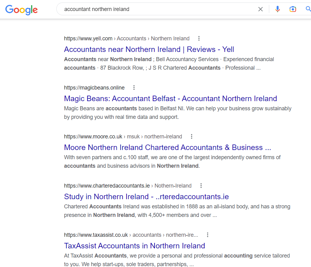 accountant serp